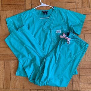 Blue sky scrub set! Gently used, like new!